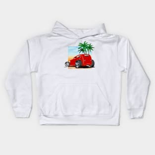 Red Hot Rod in Paradise Kids Hoodie